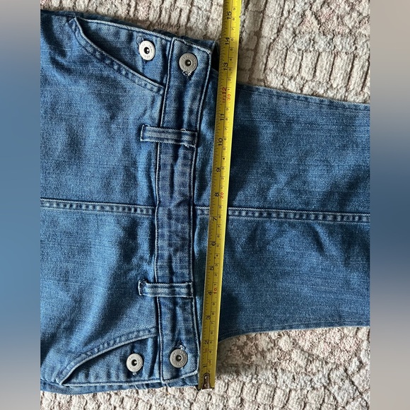 VTG 90s Rachel Green Inspired Denim Overall Dress Size S - Picture 8 of 11